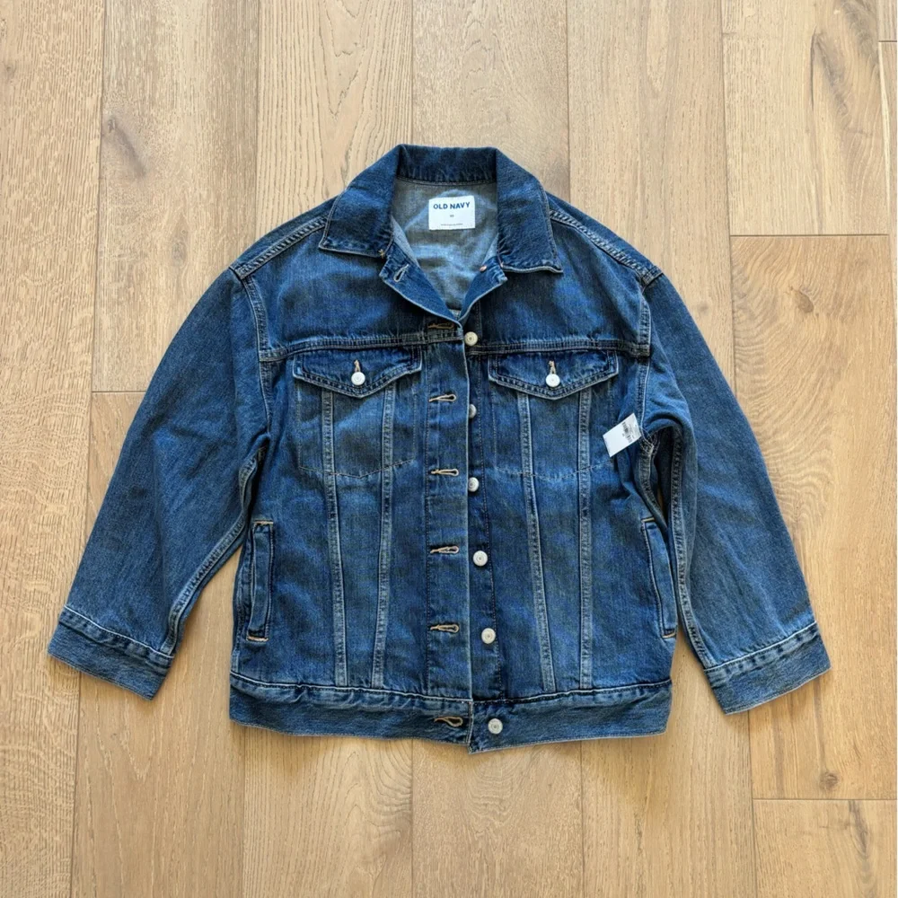 Oversized Jean Trucker Jacket - Picture 3 of 4